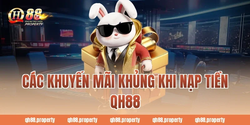 Các khuyến mãi khủng khi nạp tiền QH88