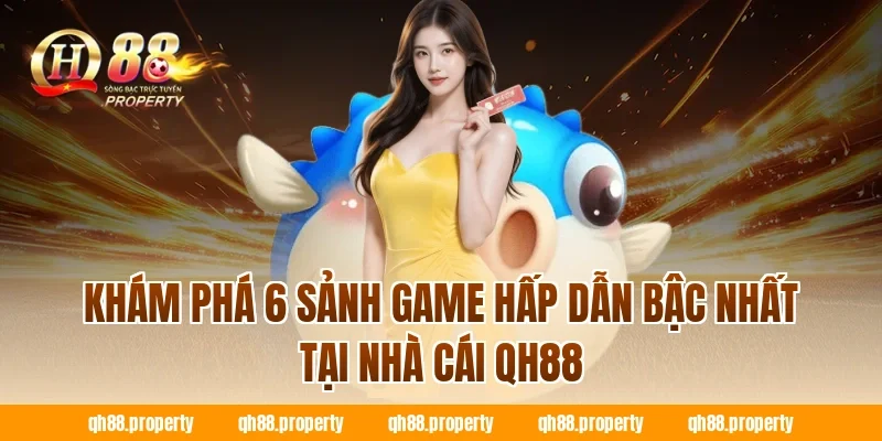 Khám phá 6 sảnh game hấp dẫn bậc nhất tại nhà cái QH88