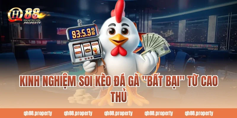 Kinh nghiệm soi kèo đá gà "bất bại" từ cao thủ